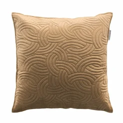 Housse de coussin carrée velours (60 x 60 cm) Solange Taupe