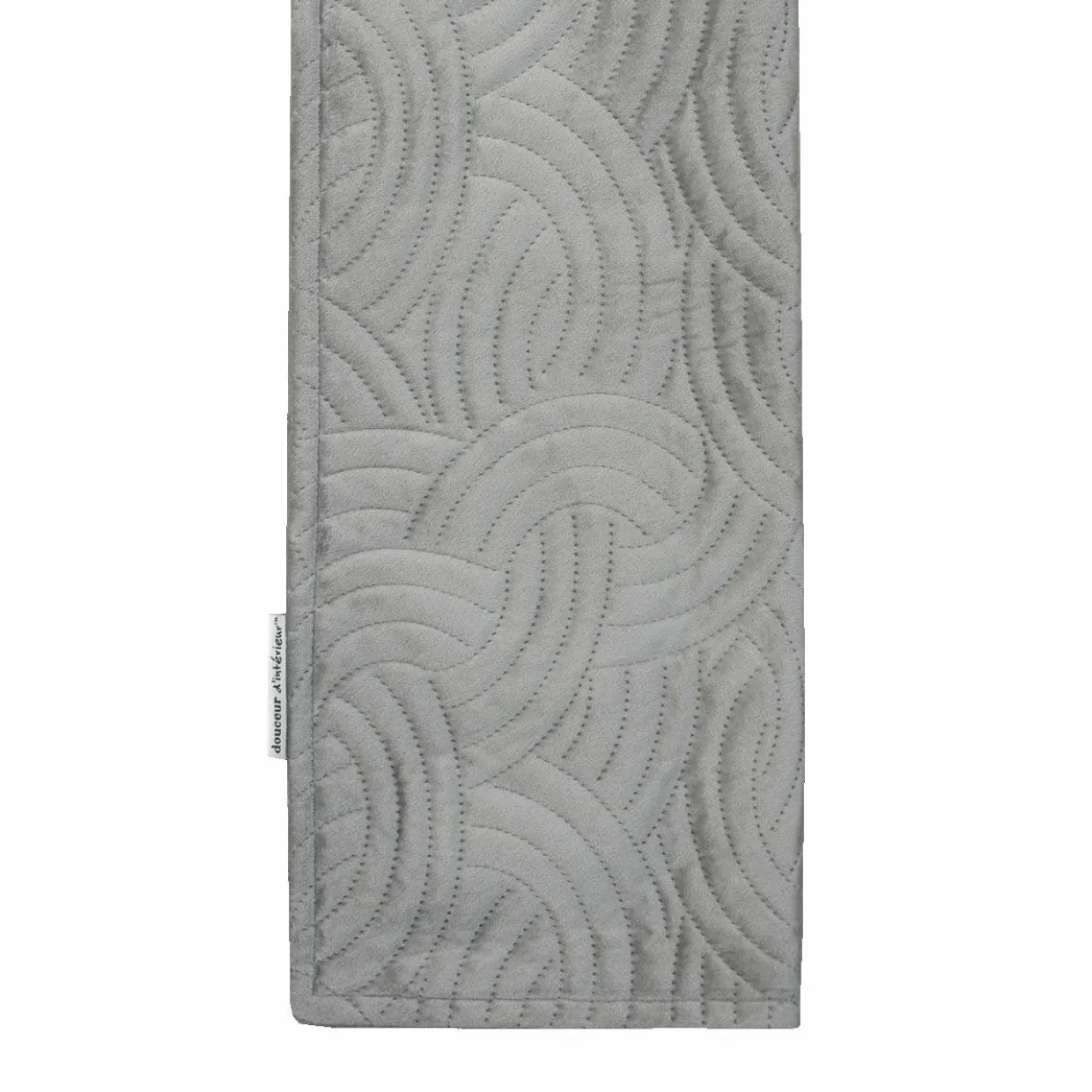 Housse de coussin carrée velours (60 x 60 cm) Solange Grise