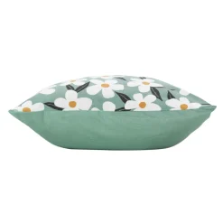 Housse de coussin coton (40 x 40 cm) Darcy Vert sauge