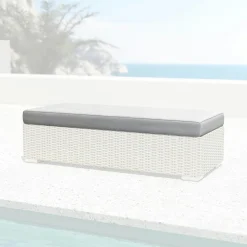 Housse de coussin de remplacement pour Banquette 2 places Palma Gris