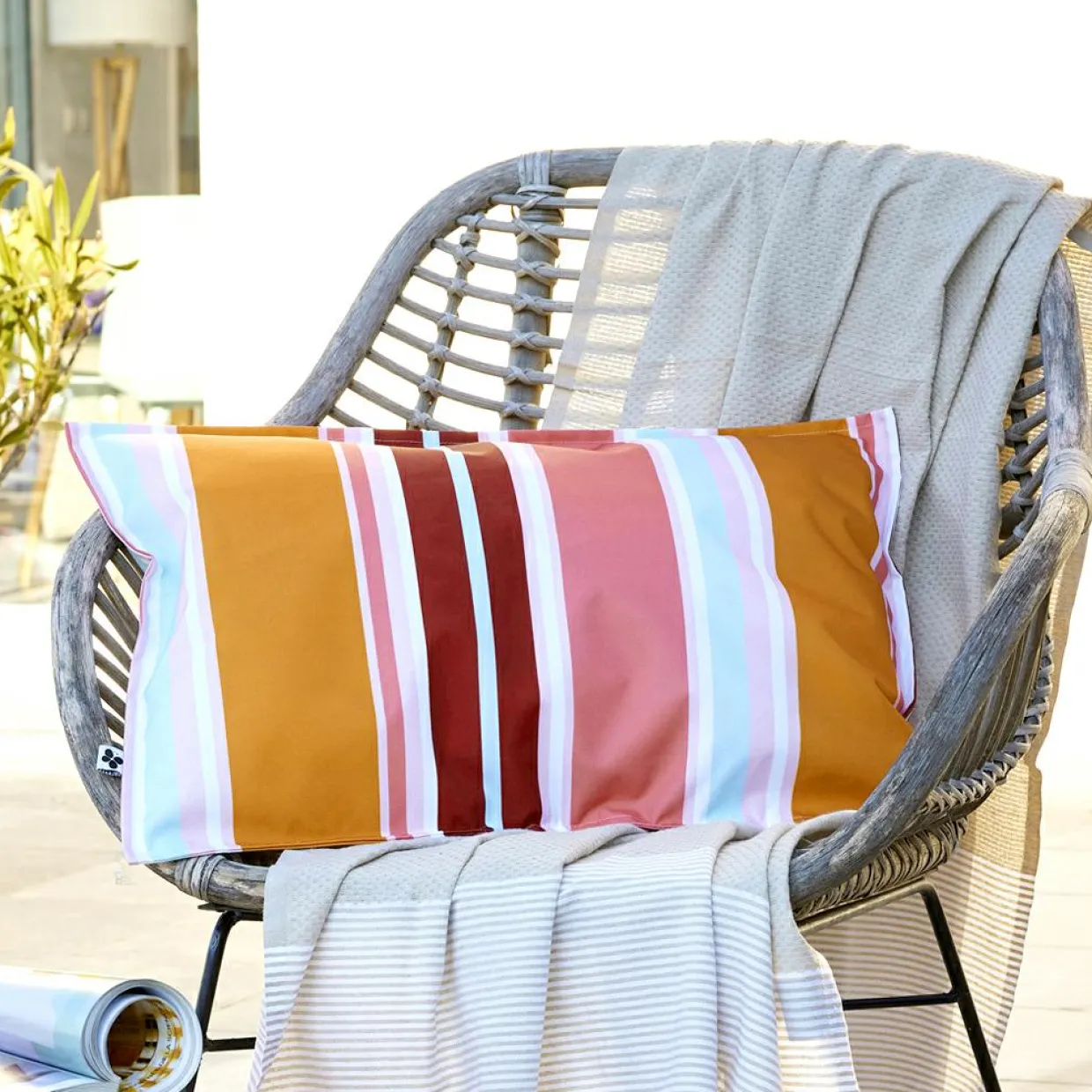 Housse de coussin extérieur rectangulaire (40 x 60 cm) Bianca Orange