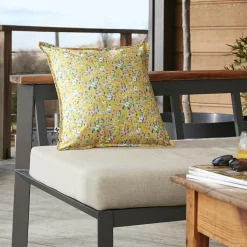 Housse de coussin extérieur carrée (45 x 45 cm) Manon Jaune