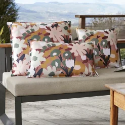 Housse de coussin extérieur carrée (45 x 45 cm) Léane Multicolore