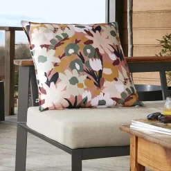 Housse de coussin extérieur carrée (60 x 60 cm) Léane Multicolore