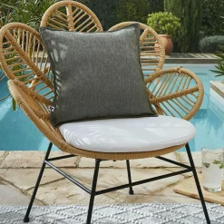 Housse de coussin extérieur carrée (45 x 45 cm) Naia Vert nénuphar