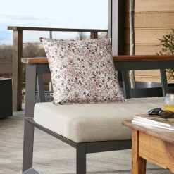 Housse de coussin extérieur carrée (45 x 45 cm) Capucine Beige