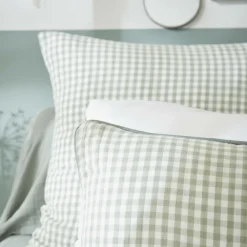 Housse de coussin extérieur rectangulaire (40 x 60 cm) Vickie Vert eucalyptus