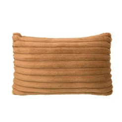 Housse de coussin rectangulaire flanelle (30 x 50 cm) Dune Camel