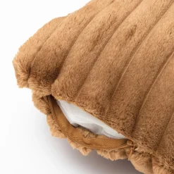 Housse de coussin rectangulaire flanelle (30 x 50 cm) Dune Camel