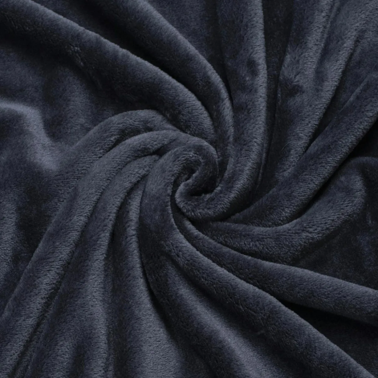 Housse de coussin rectangulaire flanelle (40 x 60 cm) Didou Gris anthracite