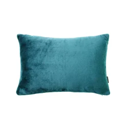 Housse de coussin rectangulaire flanelle (40 x 60 cm) Didou Bleu canard