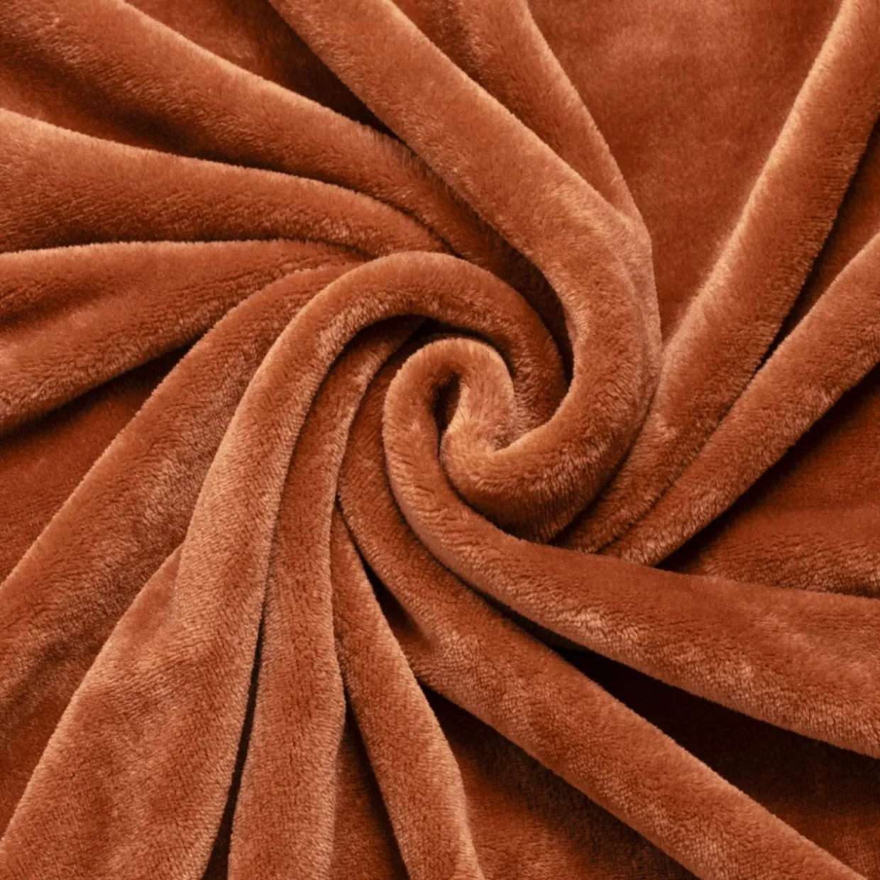 Housse de coussin rectangulaire flanelle (40 x 60 cm) Didou Cuivre