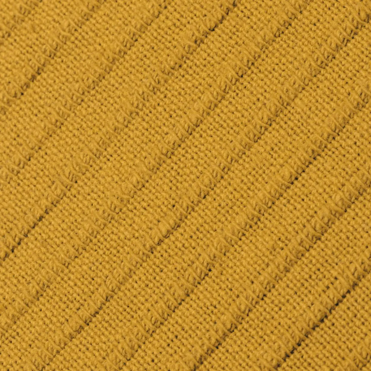 Housse de coussin rectangulaire coton tissé (30 x 50 cm) Léa Jaune safran