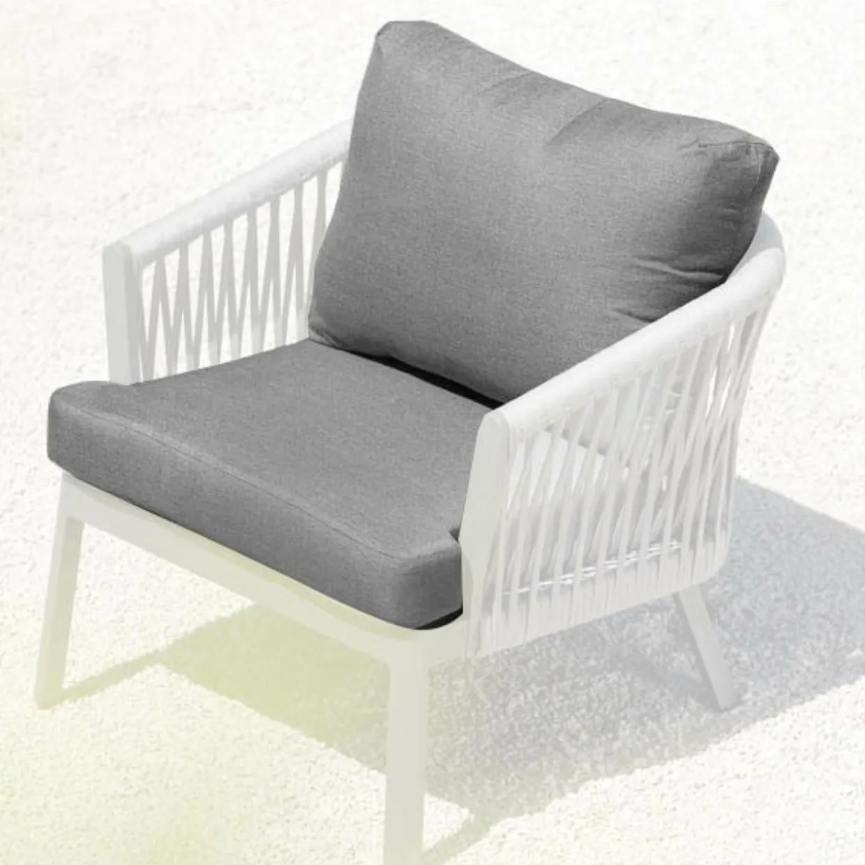 Housses de coussin de remplacement pour Fauteuil Amalfi Gris anthracite