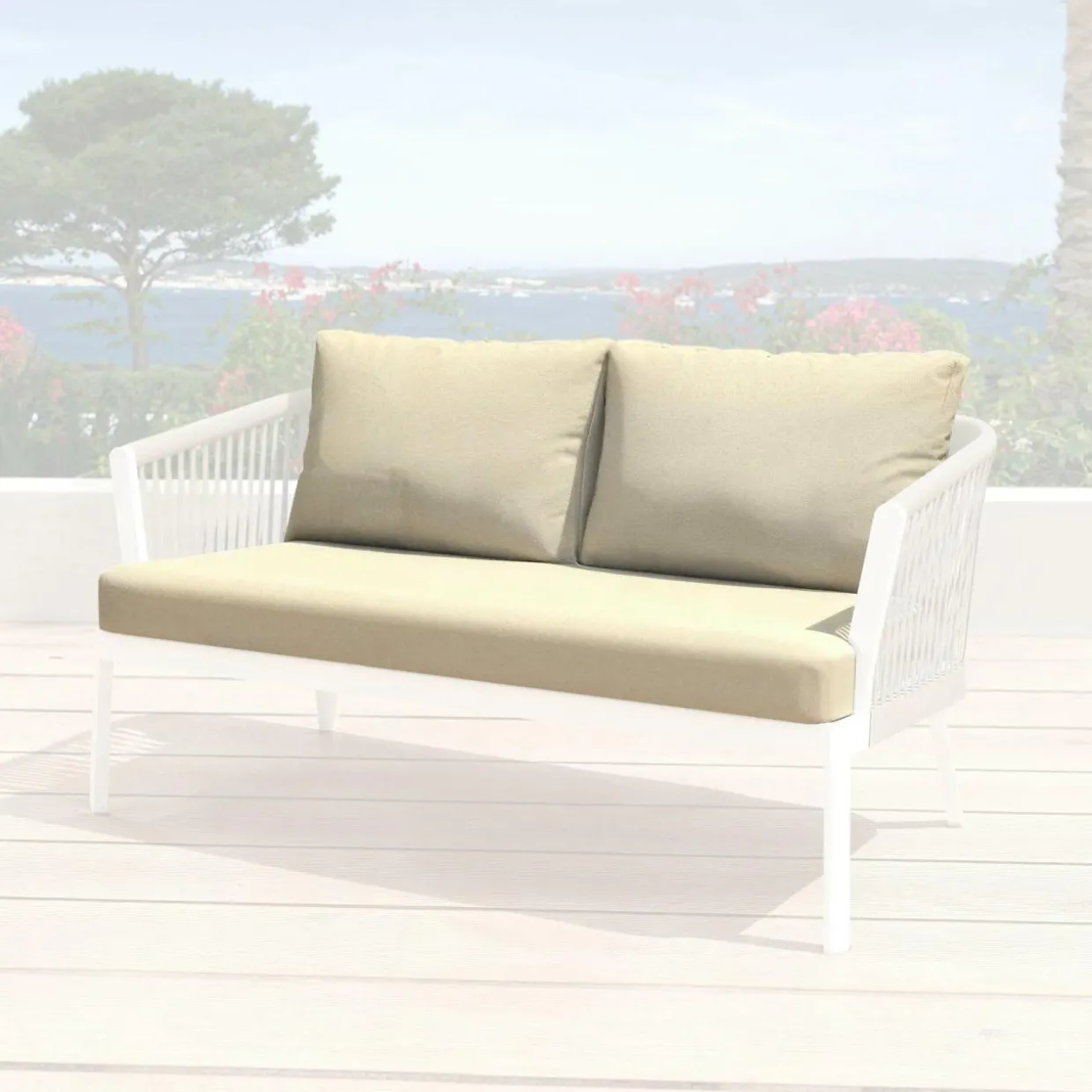 Housses de coussin de remplacement pour Canapé 2 places Amalfi Beige