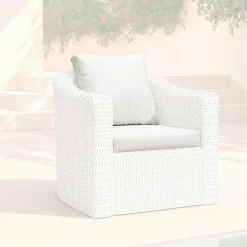 Housses de coussin de remplacement pour Fauteuil Calvi Blanc