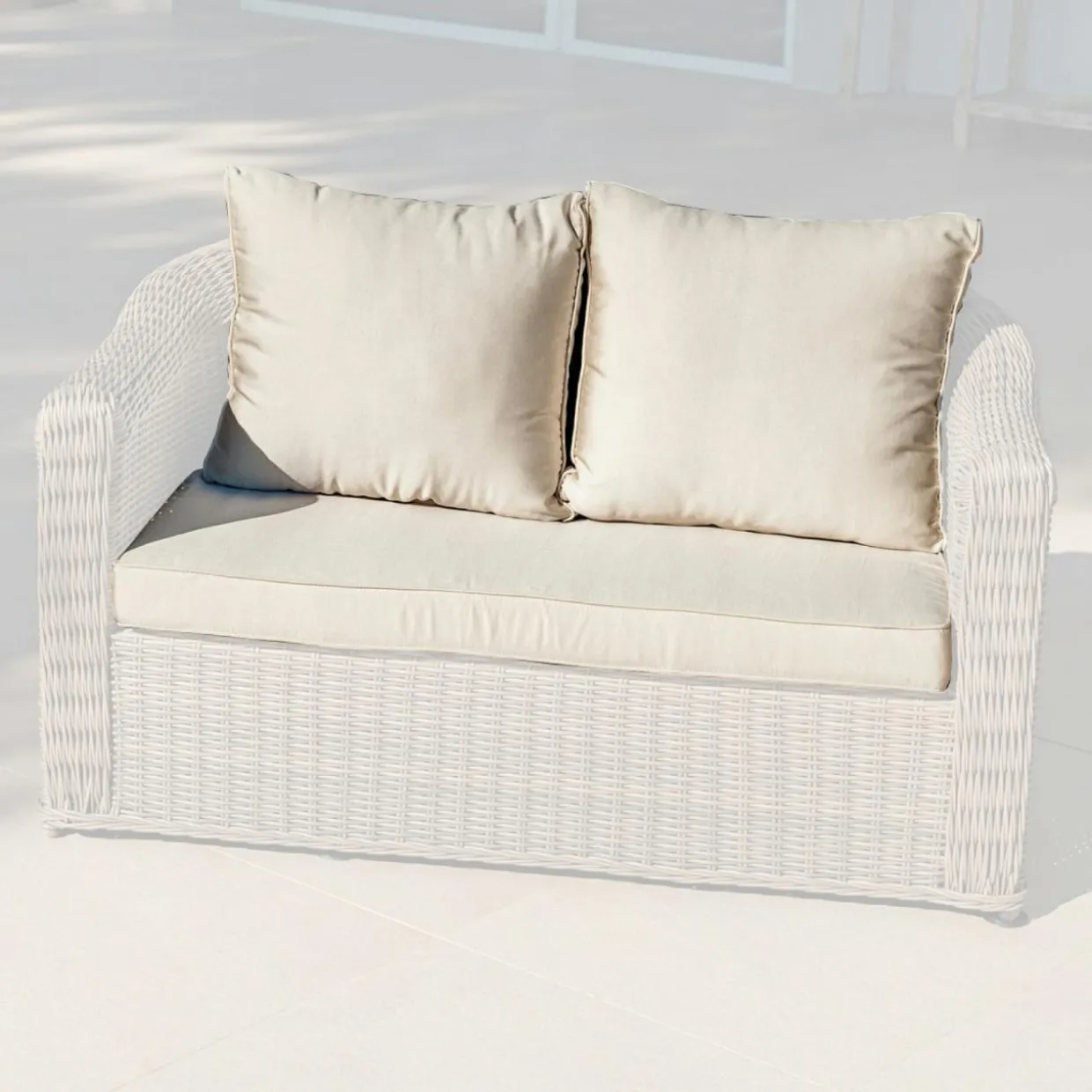 Housses de coussin de remplacement pour Canapé 2 places Calvi Beige