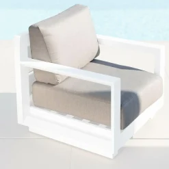 Housses de coussin de remplacement pour Fauteuil Elba Taupe