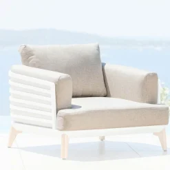 Housses de coussin de remplacement pour Fauteuil Monte Carlo Taupe