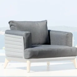 Housses de coussin de remplacement pour Fauteuil Monte Carlo Gris anthracite