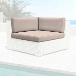 Housses de coussin de remplacement pour Fauteuil d'angle Palma Taupe