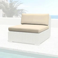 Housses de coussin de remplacement pour Chauffeuse Palma Beige