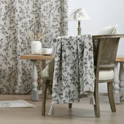 Jeté de canapé coton recyclé (125 x 150 cm) Clarine Ecru