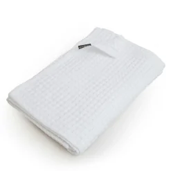 Jeté de lit coton nid d'abeille (130 x 160 cm) Maya Blanc