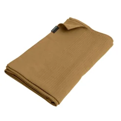 Jeté de lit coton tissé (130 x 160 cm) Léa Camel