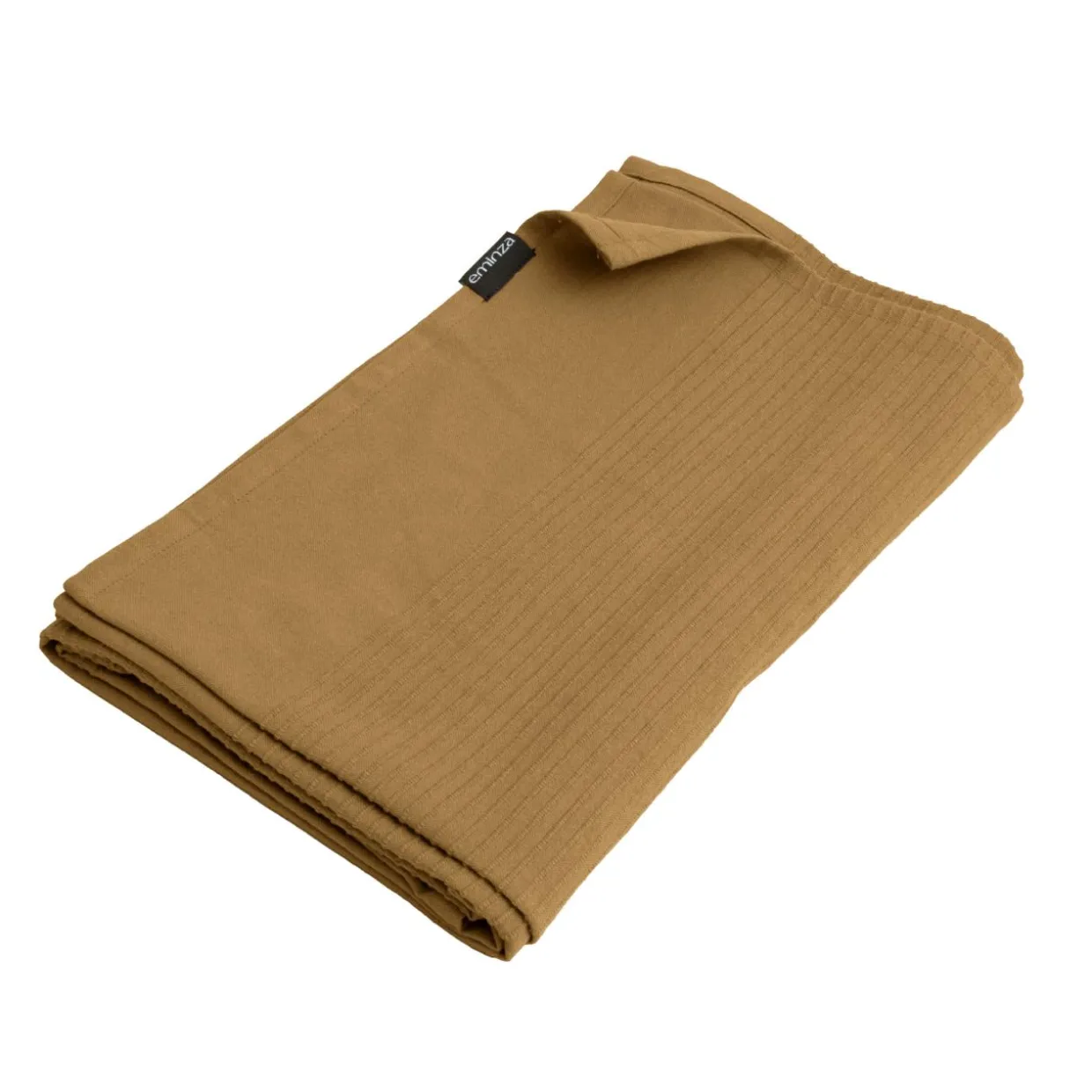 Jeté de lit coton tissé (130 x 160 cm) Léa Camel