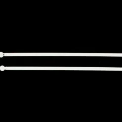 Kit de 2 tringles rondes extensibles (40 à 60 cm) Blanc