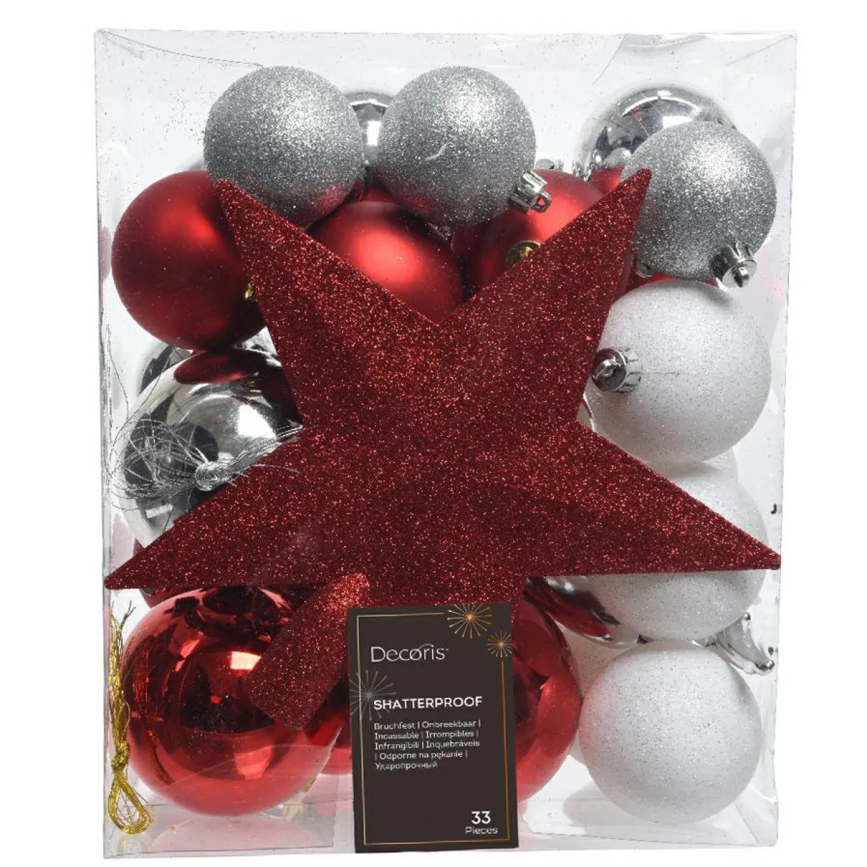 Kit de décoration de sapin de Noël Novae multi Blanc / Rouge