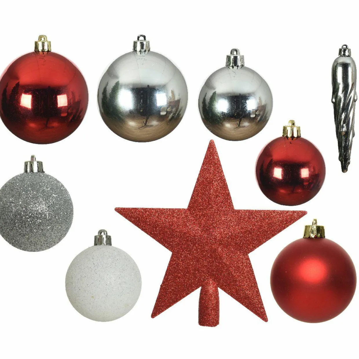 Kit de décoration de sapin de Noël Novae multi Blanc / Rouge