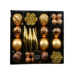 Kit de décoration de sapin de Noël Christmas Or