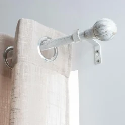 Kit de tringle extensible (L120 - L210 cm / D19 mm) Touch of Zen Blanc et Or