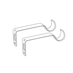 Kit de tringle extensible (L120 - L210 cm / D19 mm) Villalouise Blanc laqué