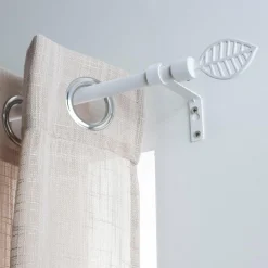 Kit de tringle extensible (L120 - L210 cm / D16 mm) Sevigne Blanc mat