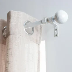 Kit de tringle extensible (L120 - L210 cm / D19 mm) Basic Blanc et or