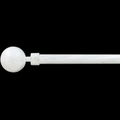 Kit de tringle extensible (L120 - L210 cm / D19 mm) Basic Blanc et or