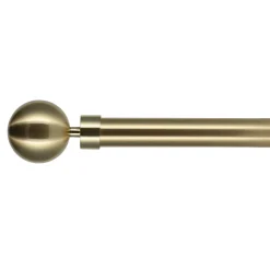 Kit de tringle rideau extensible (L210 - L380 cm / D28 mm) Hera Or