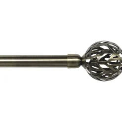 Kit de tringle rideau extensible (L120 - L210 cm / D19 mm) Retro Bronze