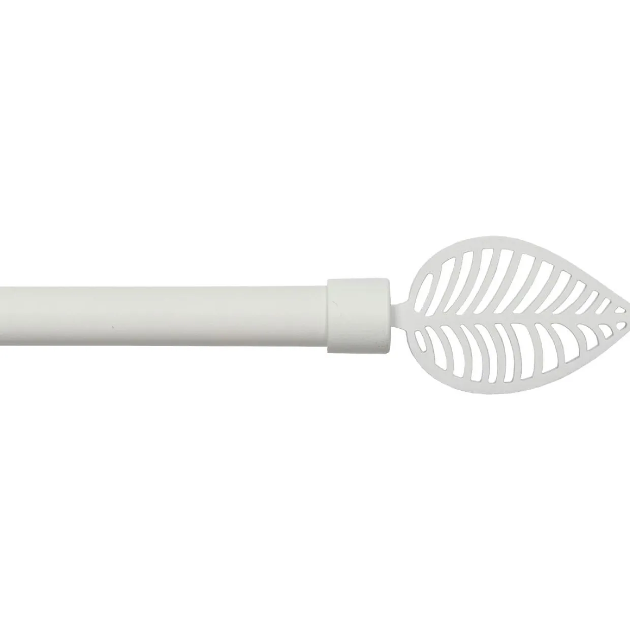 Kit de tringle rideau extensible (L120 - L210 cm / D19 mm) Amazonia Blanc mat