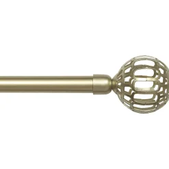 Kit de tringle rideau extensible (L120 - L210 cm / D19 mm) Facette Or