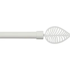 Kit de tringle rideau extensible (L210 - L380 cm / D19 mm) Amazonia Blanc mat