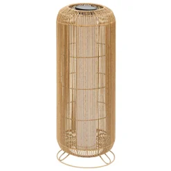 Lampadaire de jardin solaire en corde LED (H78 cm) Loise Beige