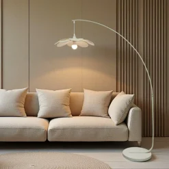 Lampadaire design pétale (H156 cm) Teruel Beige