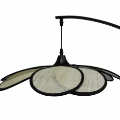 Lampadaire design pétale (H156 cm) Teruel Noir