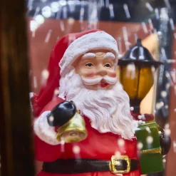 Lampadaire double illuminé 66 LED (H188 cm) Noël Magique Noir