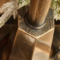 Lampadaire double illuminé 66 LED (H188 cm) Noël Magique Noir