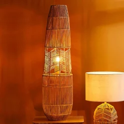 Lampadaire en cordes (H90 cm) Ajay Naturel